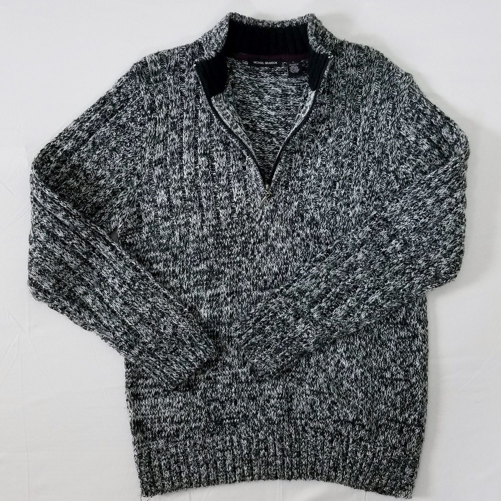 Michael Brandon Salt-N-Pepper Sweater